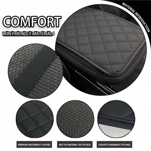 Car Armrest pad Comfortable Armrest Cover (Black, Universal) - Picture 4 of 8